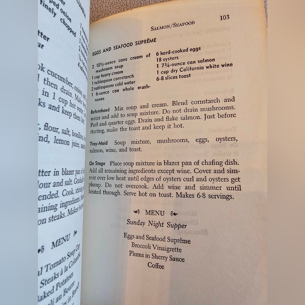 The Second Chafing Dish Cookbook by Marie Roberson Hamm 1963 Paperback Vintage - Picture 10 of 10